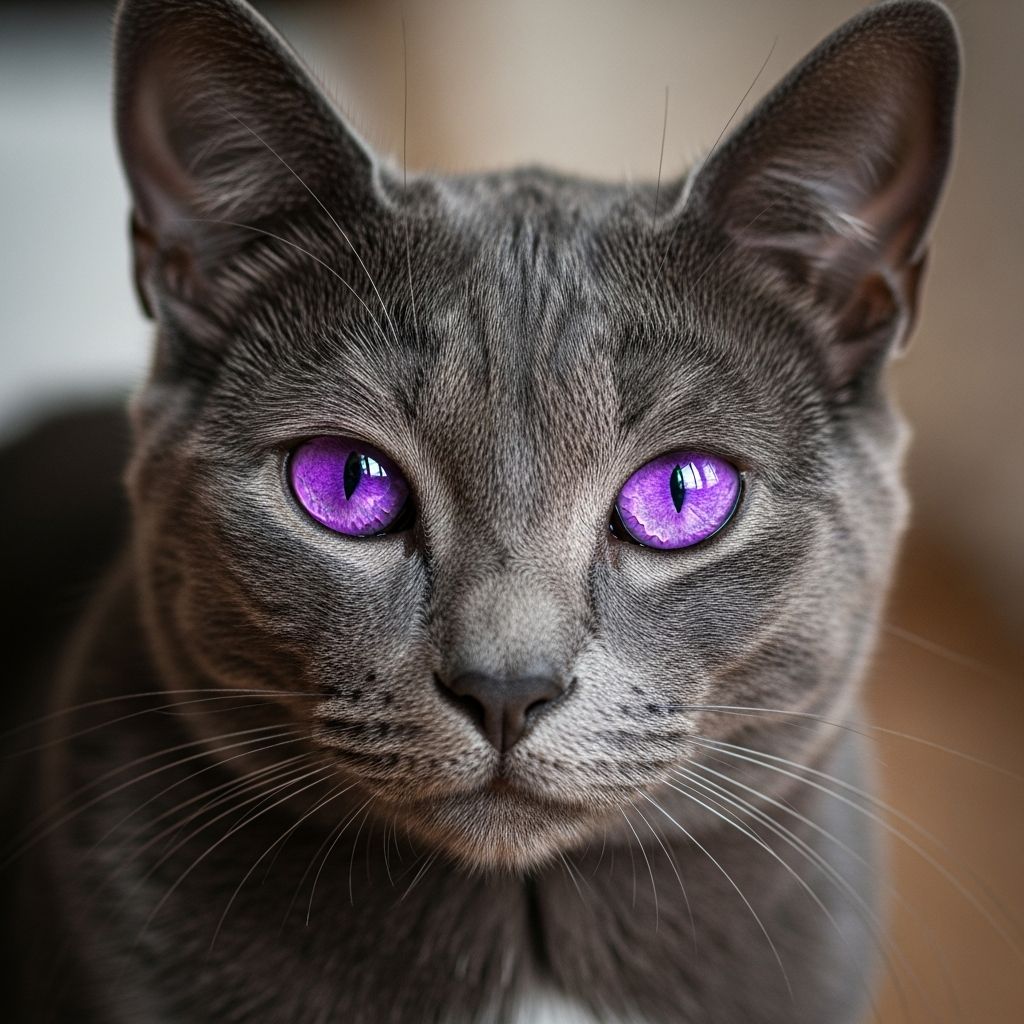 Discover the truth about purple-eyed cats: genetics, myths, and what those lilac hues really mean for your feline friend.