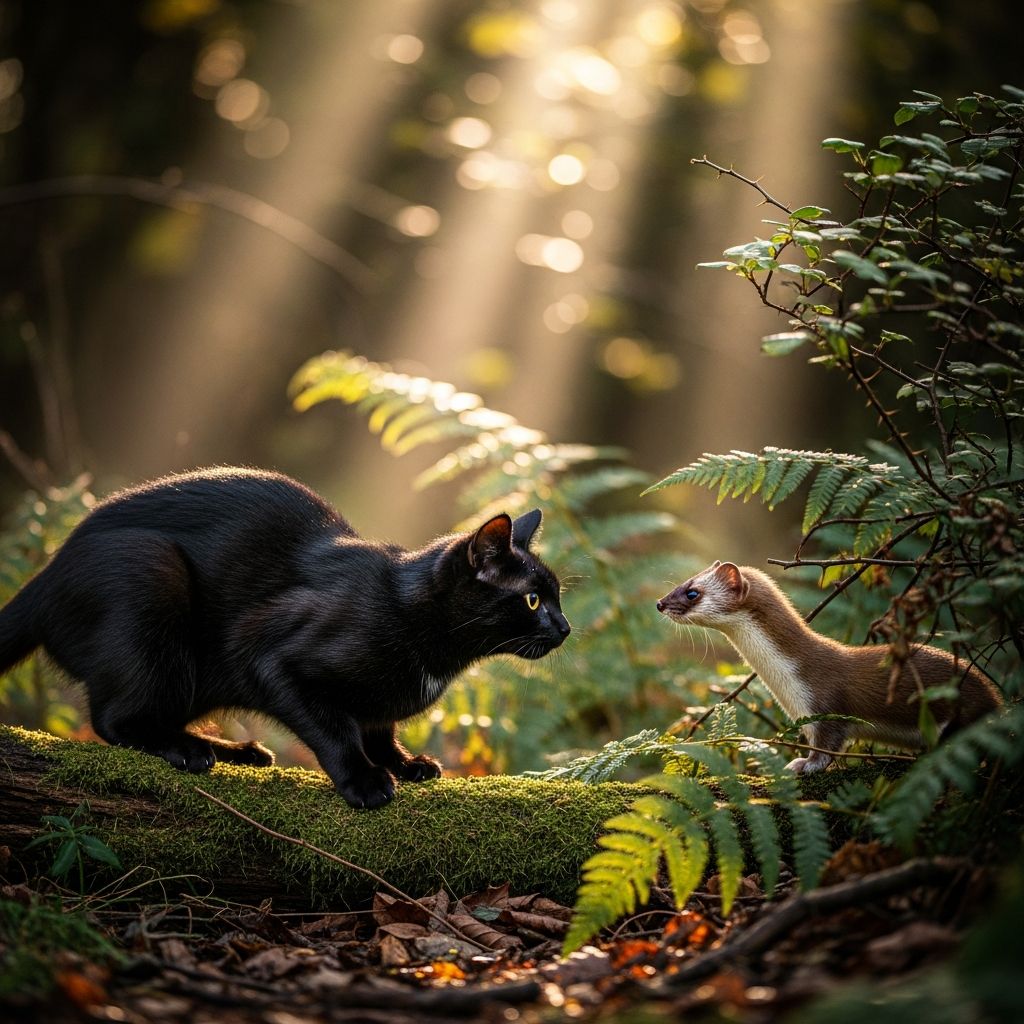 Discover if domestic cats can take down fierce weasels, their hunting prowess, risks involved, and prevention tips for pet owners.