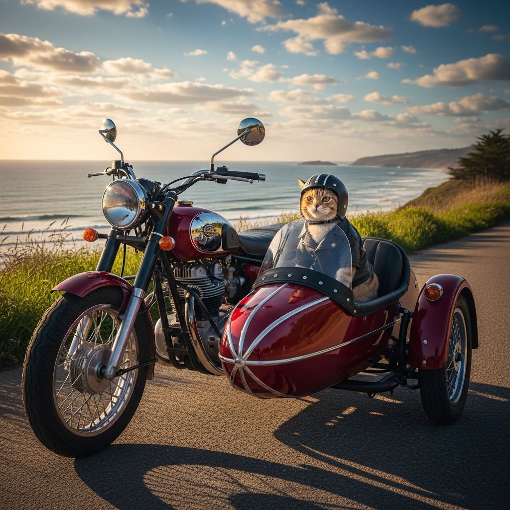 Exploring the risks, safety measures, and realities of taking your cat on motorcycle adventures safely.