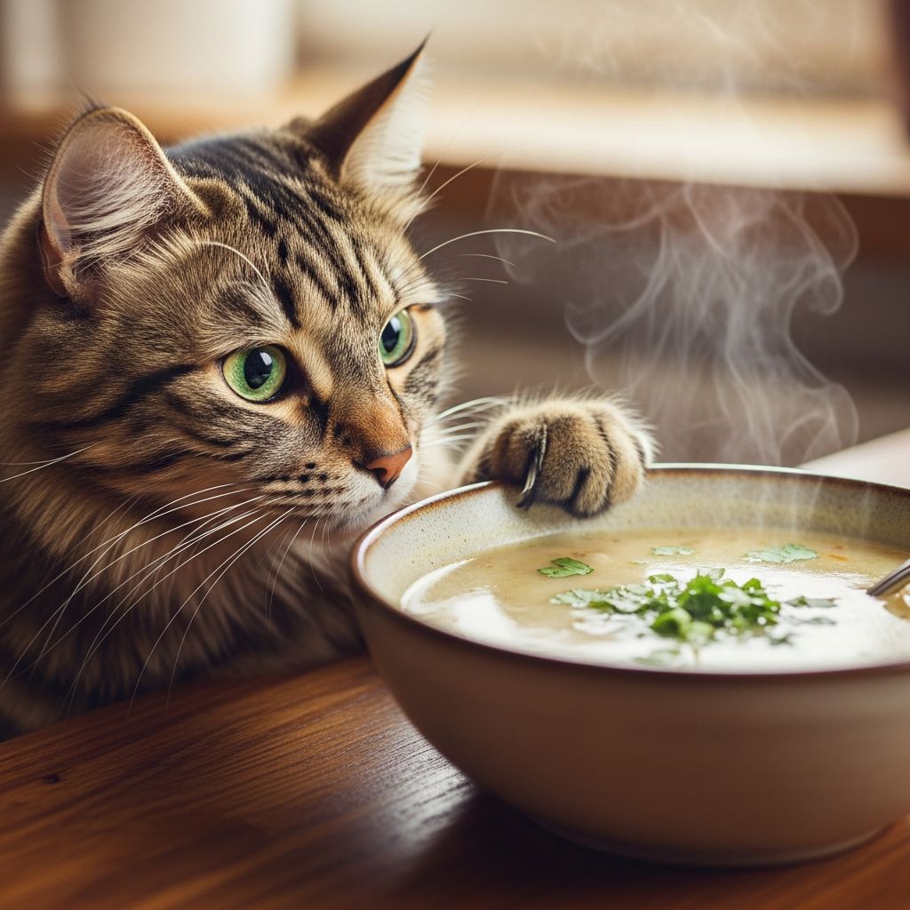 Can Cats Eat Soup? 3 Low-Sodium Homemade Broth Recipes Discover which soups are safe for cats, how to prepare feline-friendly versions, and why hydration matters for your pet's health.