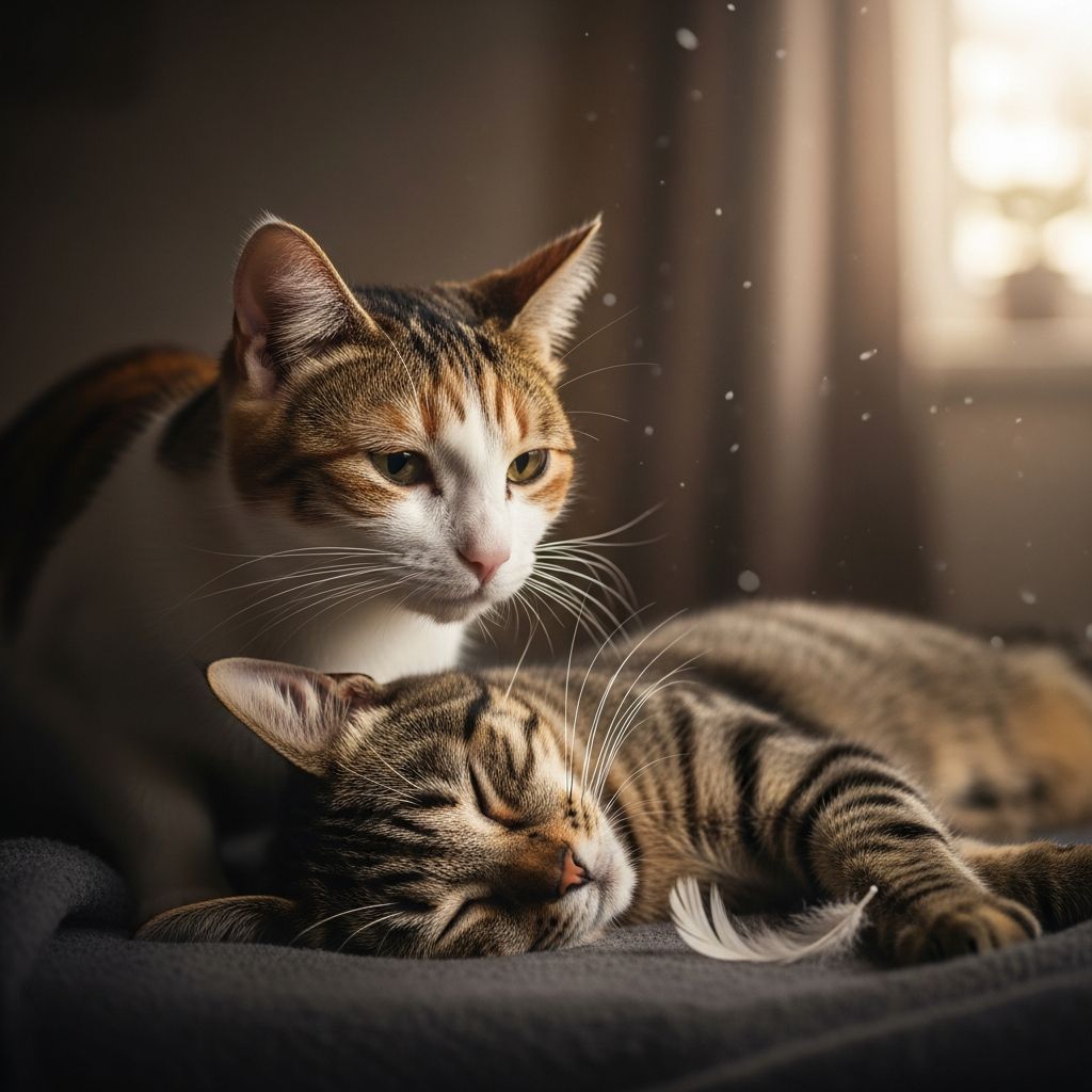 Explore how cats perceive and respond to feline death through heightened senses and intuition.
