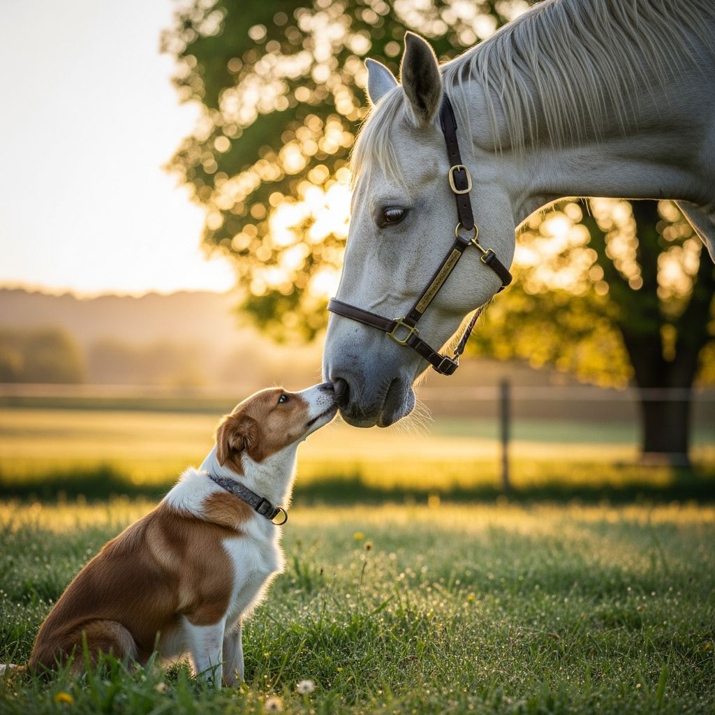 Canine-Equine Bonds: Dogs and Horses as Companions Discover how dogs and horses form lasting friendships through shared instincts, play, and historical teamwork on farms and ranches worldwide.
