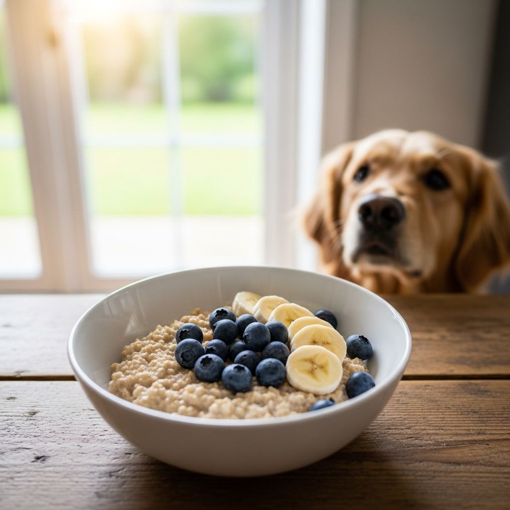 Can Dogs Eat Oatmeal Safely? 7 Key Benefits And Risks Discover if oatmeal is a safe and nutritious treat for your dog, with tips on preparation, benefits, risks, and feeding guidelines.