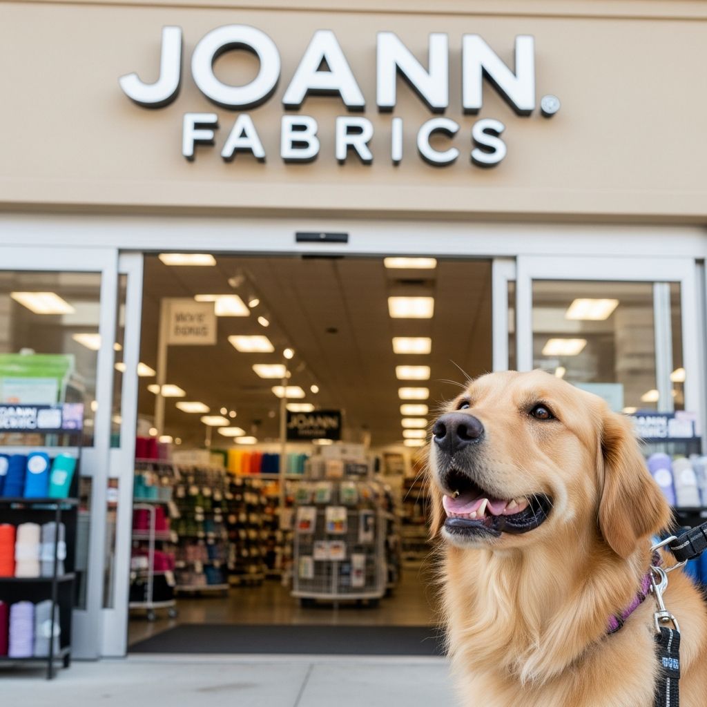 Can Dogs Enter Joann Fabrics? Service Dog Rules & Alternatives Discover Joann Fabrics' pet policy, service dog rules, and tips for shopping with your dog at craft stores nationwide.