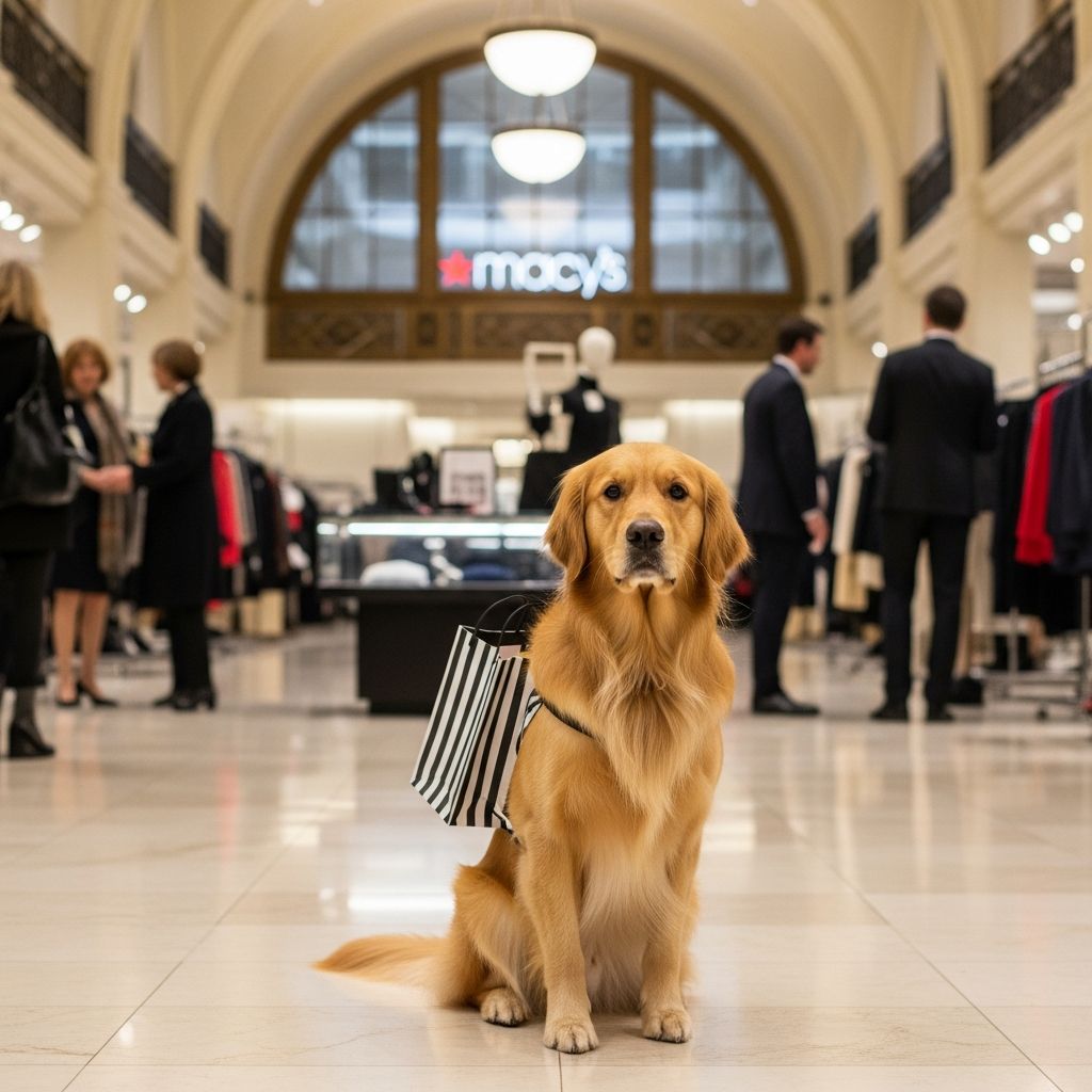Can Dogs Shop at Macy’s? Essential Guide to Pet Policies Discover Macy's varying pet policies across stores, service dog rights, and essential tips for a smooth shopping trip with your canine companion.