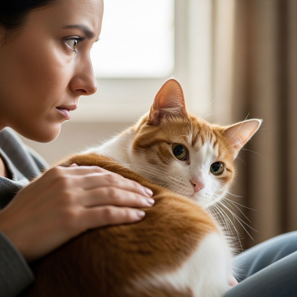 Discover how your stress impacts your cat's well-being and learn practical ways to create a calmer home for both of you.