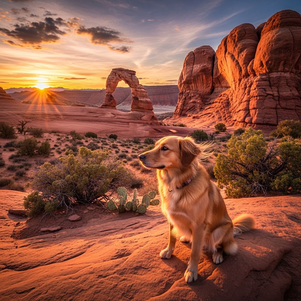 Canine Companions in Arches National Park Discover where dogs can explore Arches National Park, essential rules, and nearby adventures for pet owners.