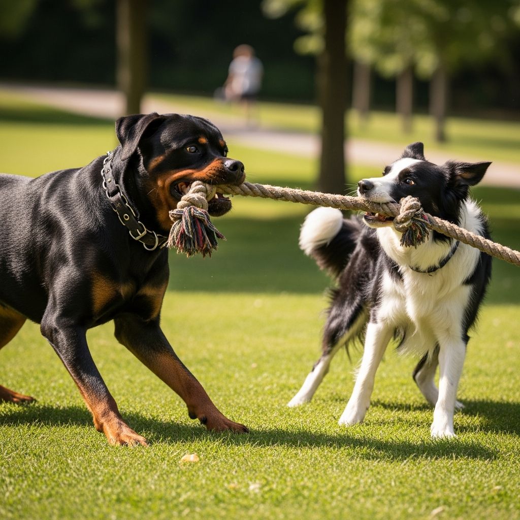 Explore why dogs love tug-of-war and how this game benefits their physical and mental health.
