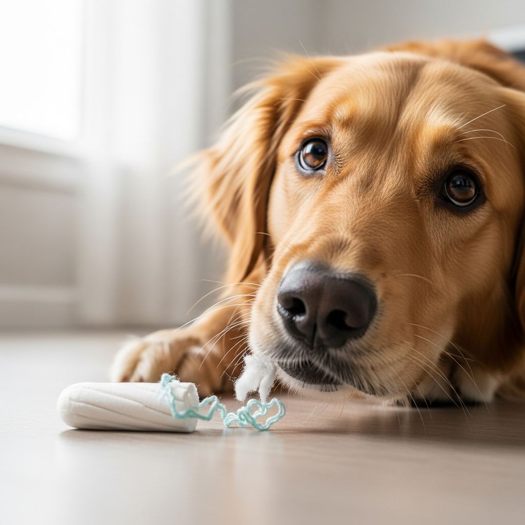 Canine Tampon Ingestion: Health Risks and Prevention Understanding why dogs eat tampons and what pet owners must do immediately