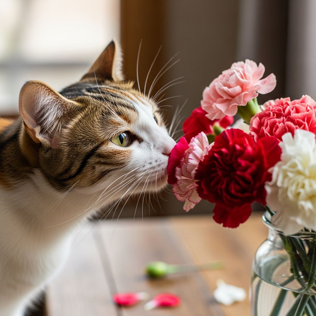 Carnations and Cats: Toxicity Risks Revealed Discover if carnations pose a danger to your feline friend, from mild symptoms to safe alternatives for a worry-free home.