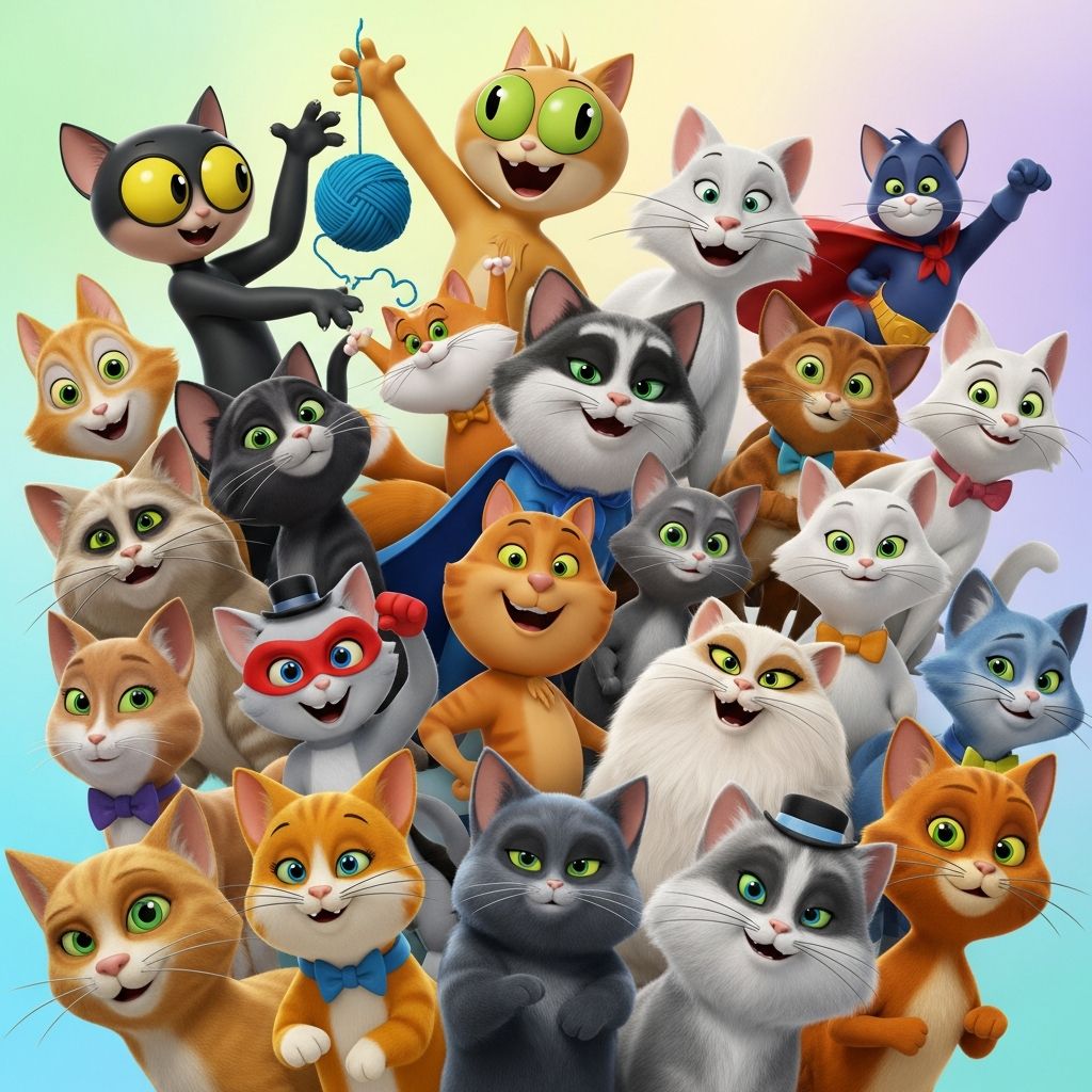 250 Cartoon Cat Names: Ideas for Charismatic Kitties Discover 250+ cartoon cat names perfect for your new feline companion.