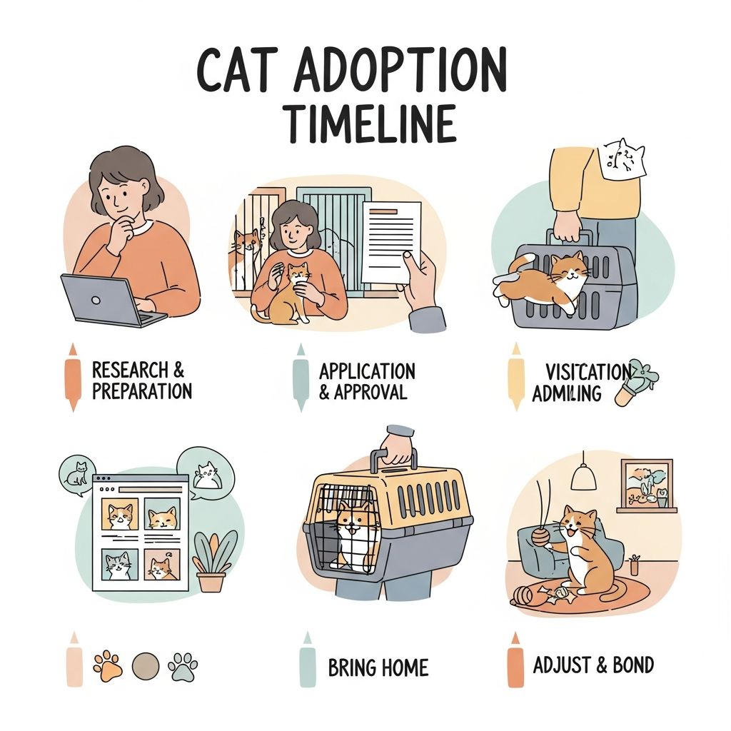 Cat Adoption Timeline: What To Expect From Application To Home Discover the realistic timeline for adopting a cat, from application to bringing your new feline home, with tips for a smooth process.
