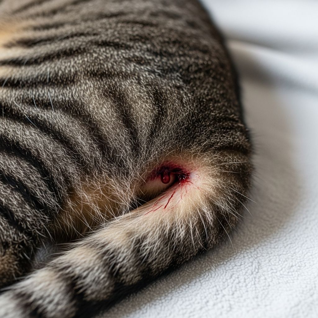 Discover causes of rectal bleeding in cats, from anal gland issues to parasites, and essential vet-approved treatments.