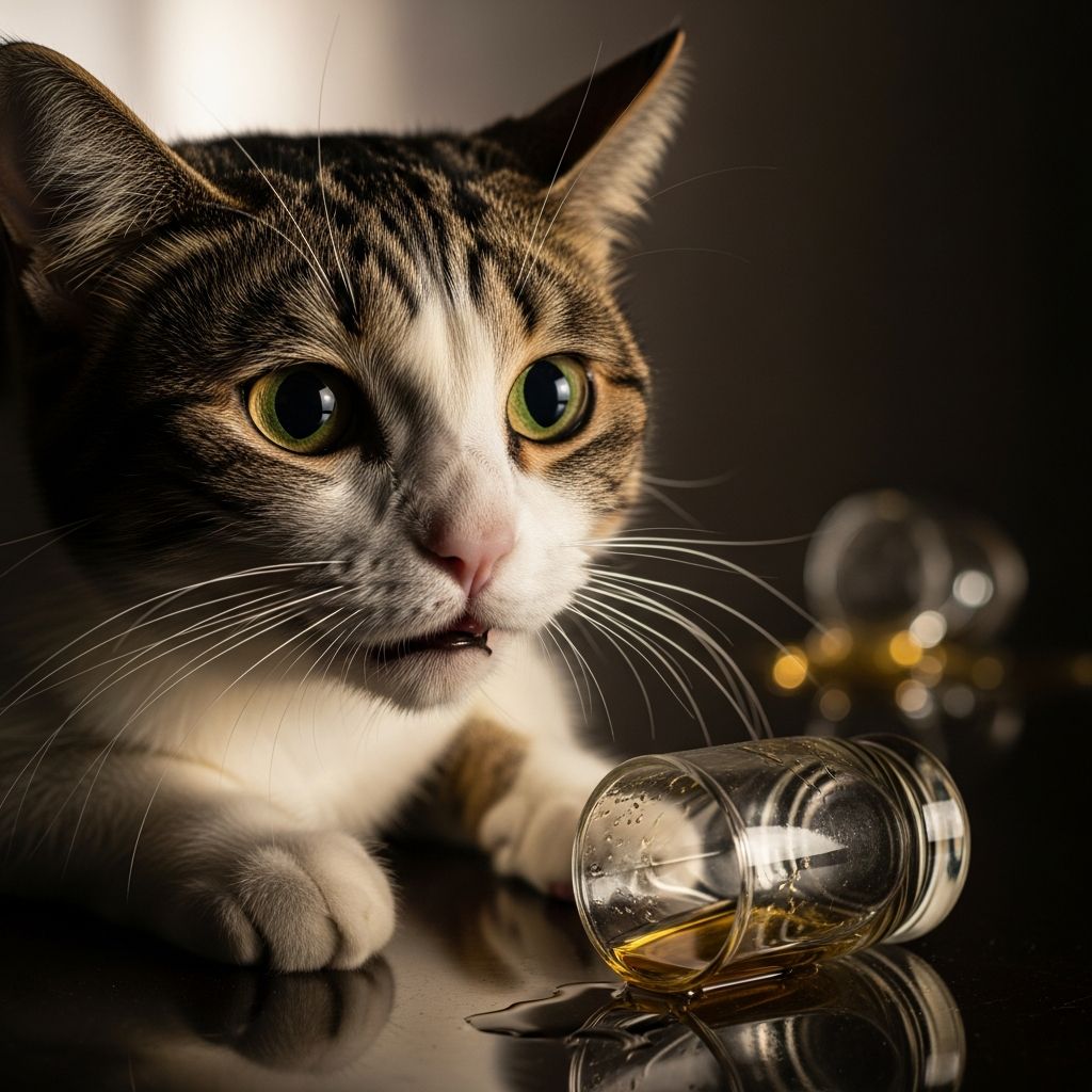 Discover immediate steps, symptoms, and vet treatments if your cat drinks alcohol to save its life.