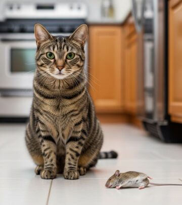 Expert vet advice on safely handling your cat's mouse kill, protecting your pet and home from health risks.