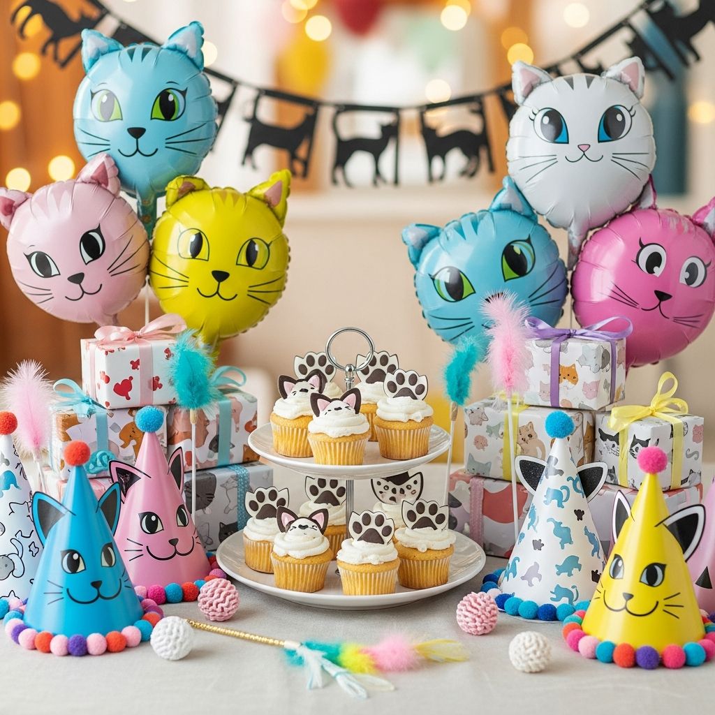 Cat Party Supplies: Complete Guide For A Purr-Fect Celebration Paw-some cat party supplies and ideas for birthdays, gotcha days, and feline celebrations that delight cats and humans alike.