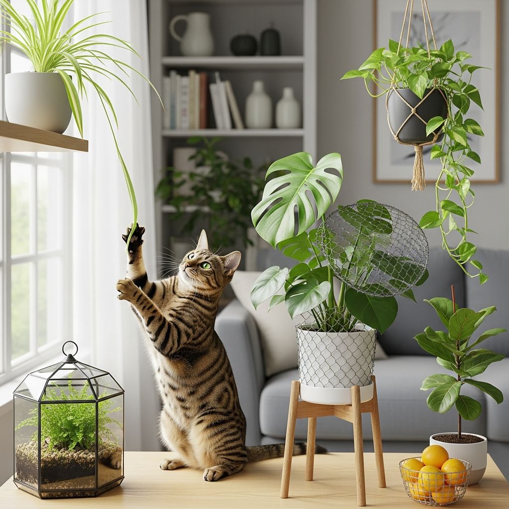 Discover effective strategies to safeguard your indoor greenery from curious feline explorers while keeping your home harmonious.