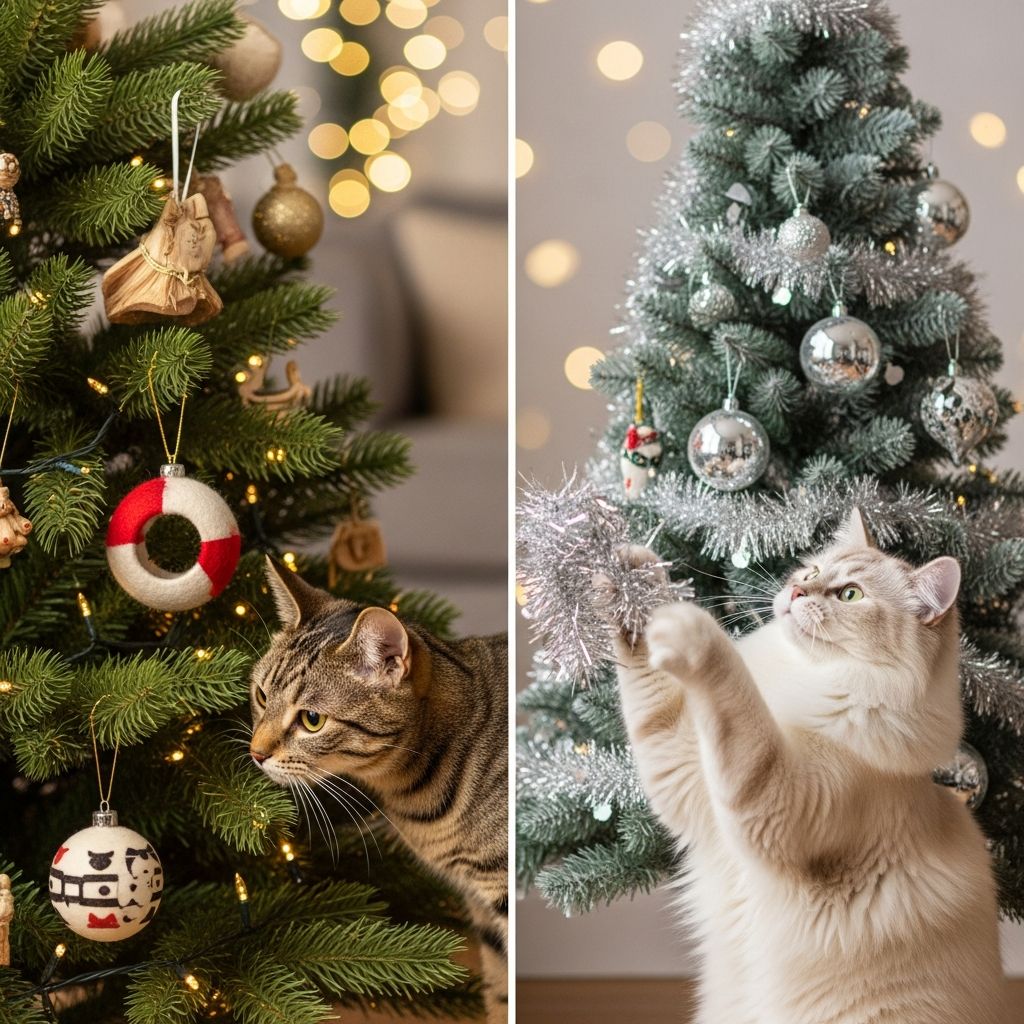 Cat-Safe Holiday Trees: Real vs. Artificial Risks Discover if artificial Christmas trees truly protect your cat from holiday hazards better than real ones, with expert safety tips.