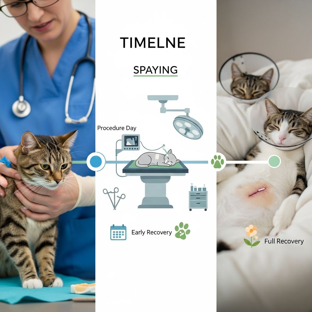 Discover the complete timeline for spaying your cat, from pre-op prep to full recovery, with expert tips for smooth healing.