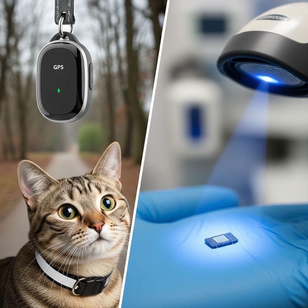 Understand the difference between GPS trackers and microchips for keeping your cat safe.