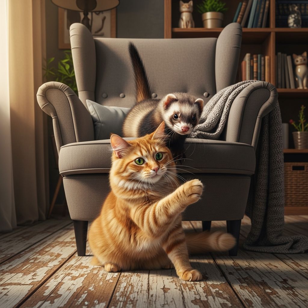 Cats and Ferrets: Can They Live Together? Discover if cats and ferrets can share your home peacefully, with expert tips on introductions, temperament matching, and safety measures for multi-pet households.