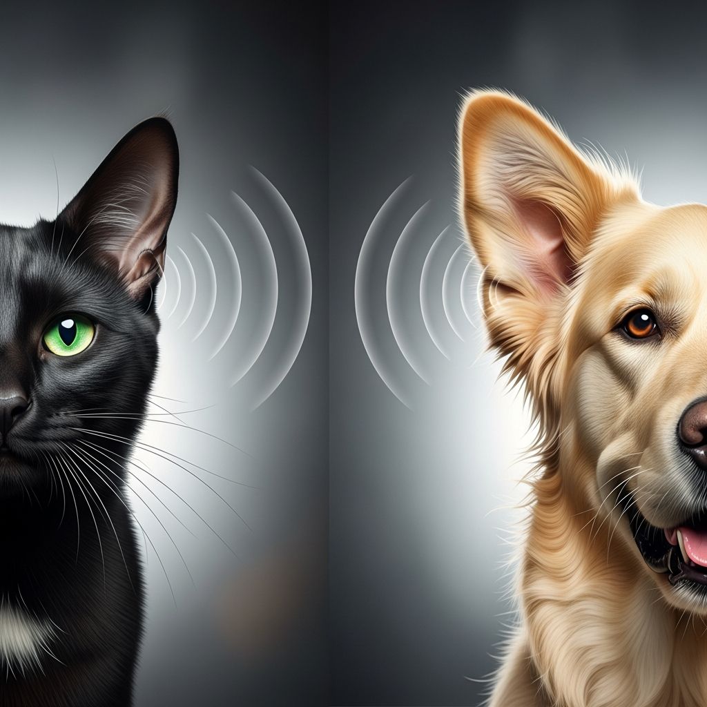 Cats Vs Dogs Hearing Showdown: Key Facts On Ear Abilities Discover if cats truly outhear dogs in frequency range, sensitivity, and sound localization for superior hunting prowess.
