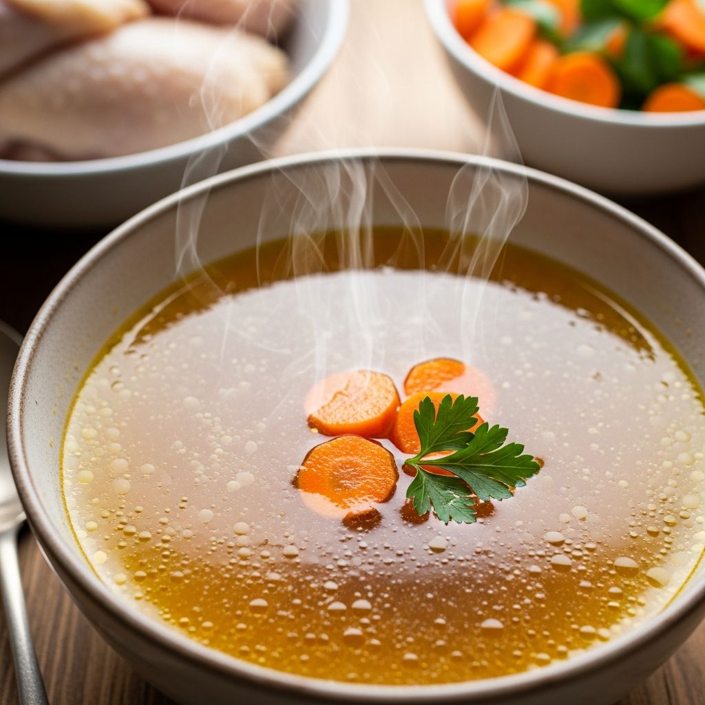 Chicken Broth for Dogs with Pancreatitis Discover if bone chicken broth is safe and beneficial for dogs battling pancreatitis, with expert diet tips for recovery.