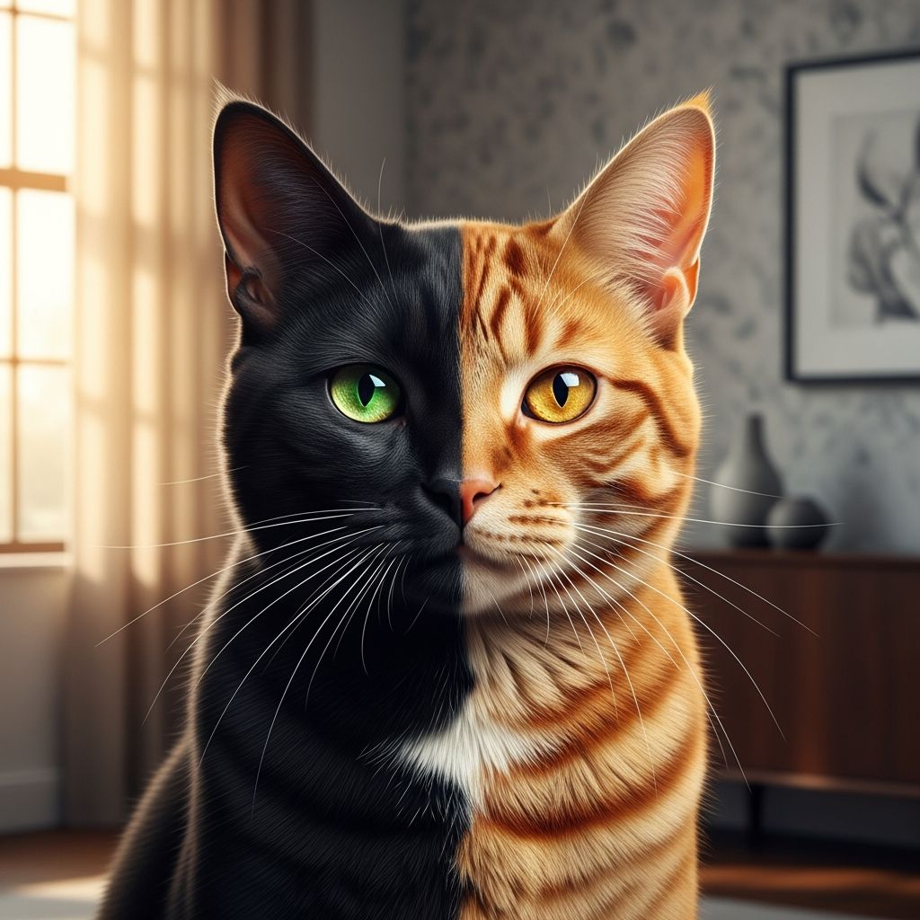 Discover the genetic wonders of chimera cats, where two embryos fuse into one extraordinary feline with dual DNA.