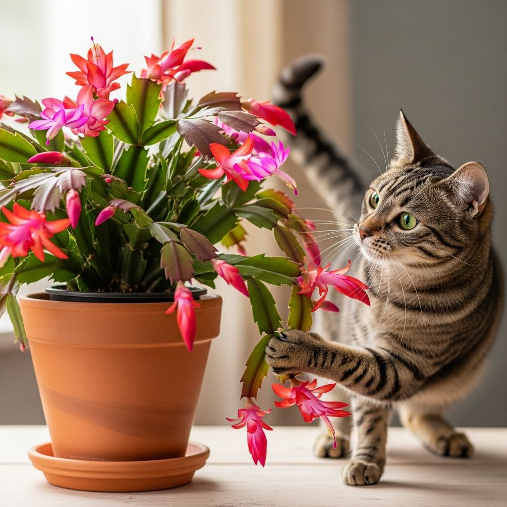 Christmas Cactus Safety for Cats: What Pet Owners Should Know Learn whether Christmas cactus poses risks to your feline companions and how to keep them safe.