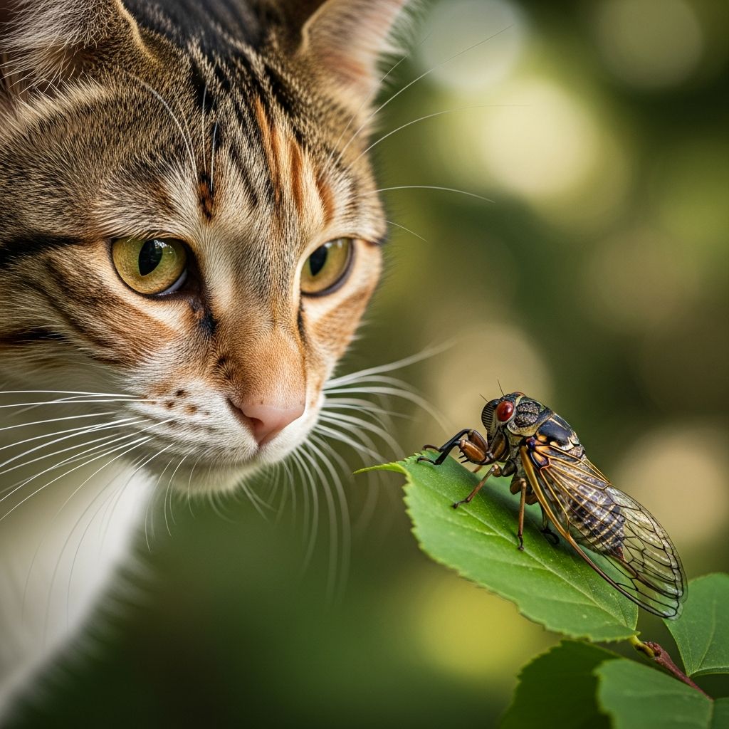 Cicadas And Cats: 5 Health Risks And How To Protect Your Pet Discover if cicadas pose a threat to your feline friend during emergences, with expert insights on risks and prevention strategies.