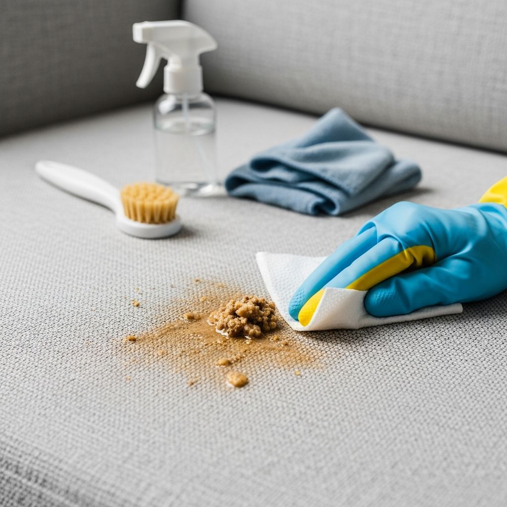 Cleaning Dog Vomit From Upholstery: 6 Easy Steps Expert techniques to swiftly remove dog vomit stains and odors from your couch, preserving fabric and freshness.