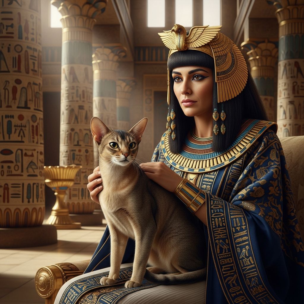 Uncover the truth about Cleopatra's feline companions amid ancient Egypt's profound cat veneration and divine symbolism.