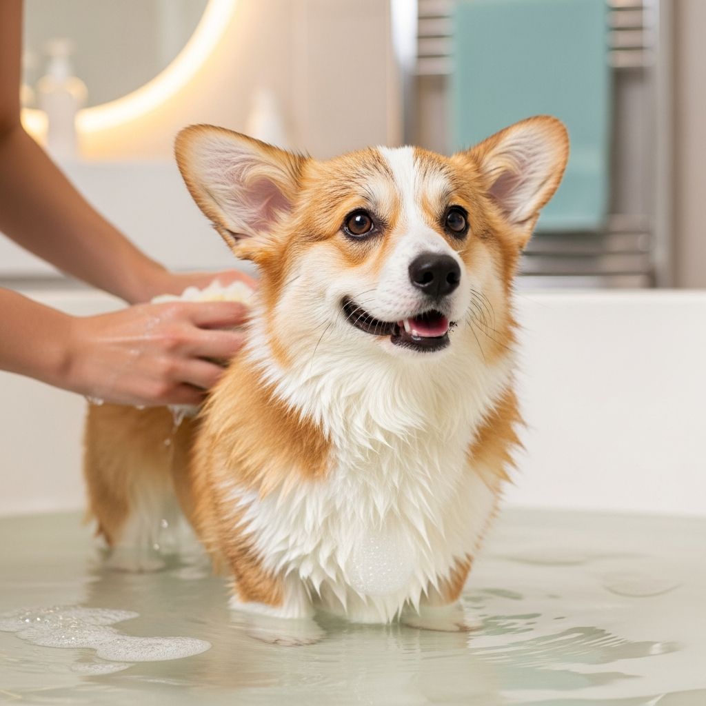 Corgi Bathing Guide: Frequency and Best Practices Discover optimal bathing routines for Corgis to keep their coat healthy without stripping essential oils.