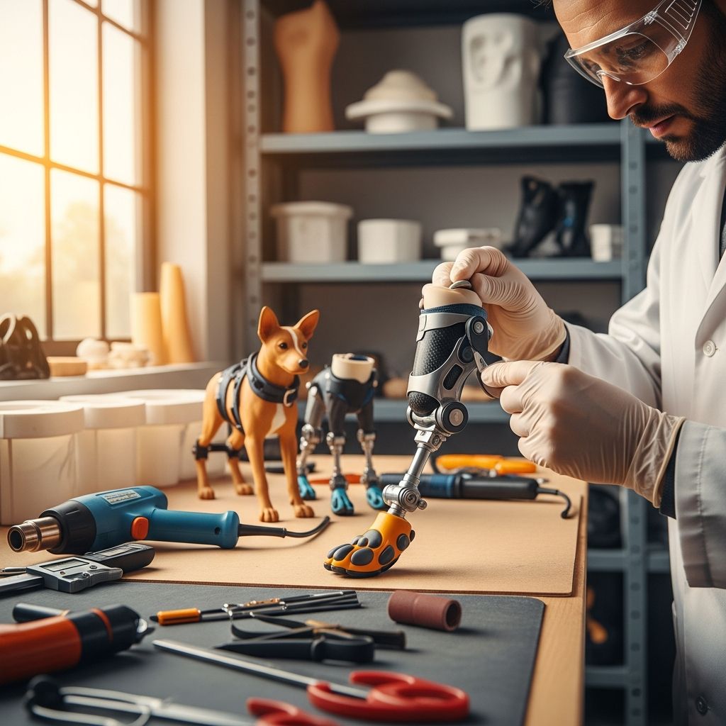Discover expert methods to design and build custom prosthetic legs that restore mobility and joy to dogs with limb loss.