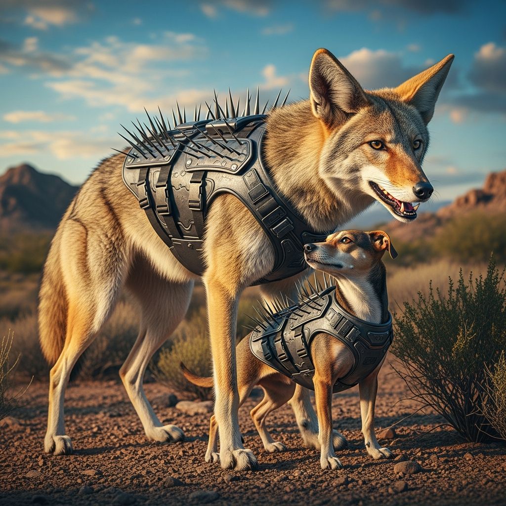 Curb Your Enthusiasm: Coyote Vest for Dogs Discover how coyote vests protect small dogs from predators like coyotes, hawks, and aggressive dogs with Kevlar and spikes.