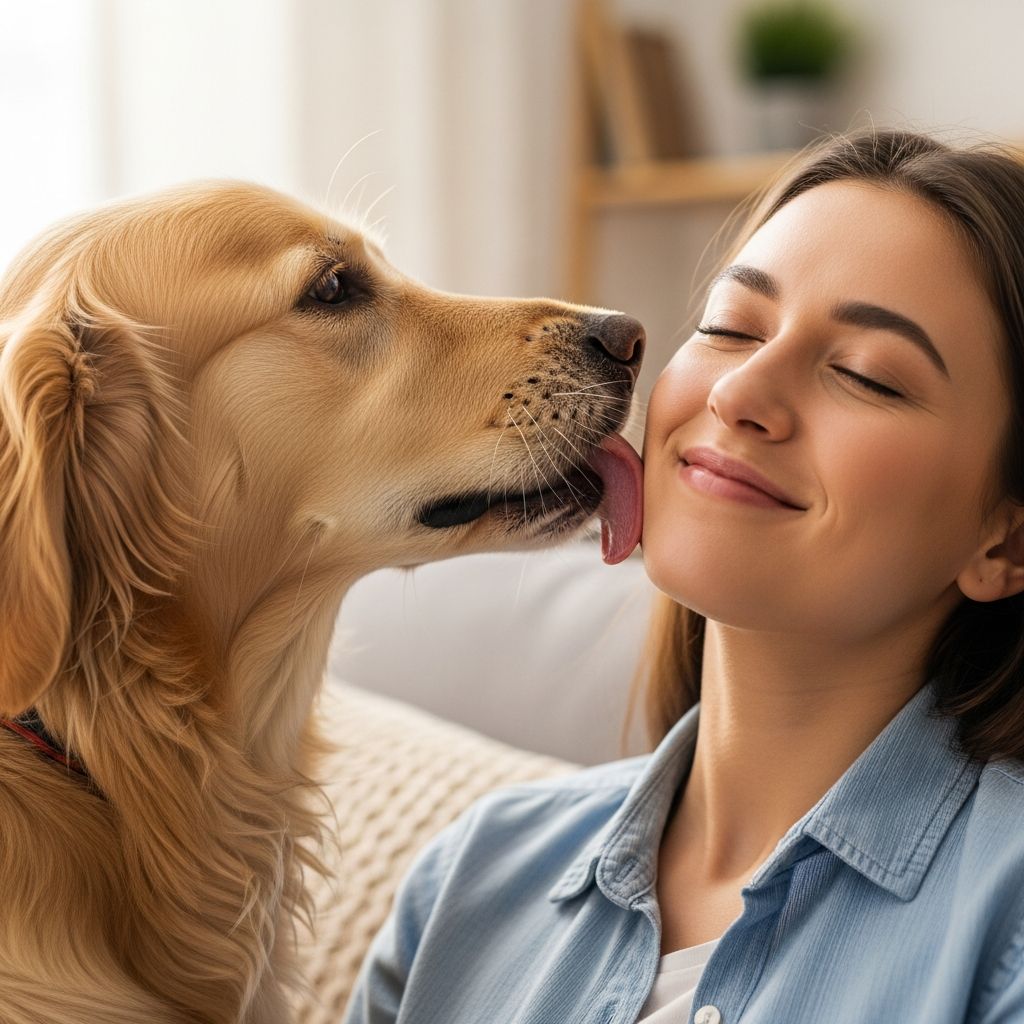 Unravel the science behind why dogs lick faces, from ancient instincts to modern bonds, and learn how to respond effectively.
