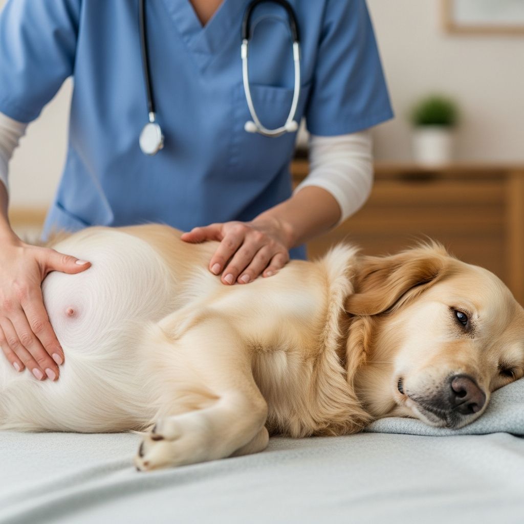 Learn when and how to feel your pregnant dog's puppies move during gestation.