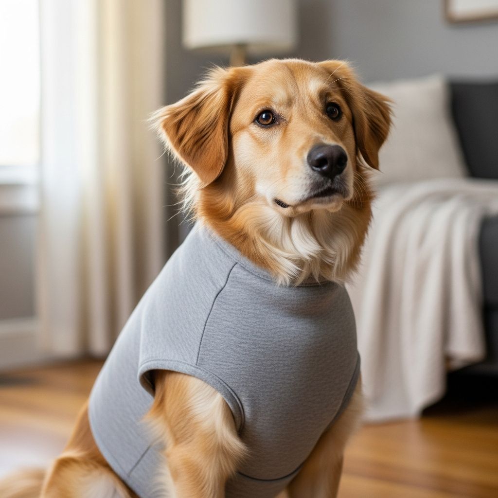 DIY Calming Vests For Anxious Dogs: 2 No-Sew & Sewn Patterns Learn to craft homemade pressure wraps that soothe your dog's storm fears, travel jitters, and separation woes without spending a fortune.