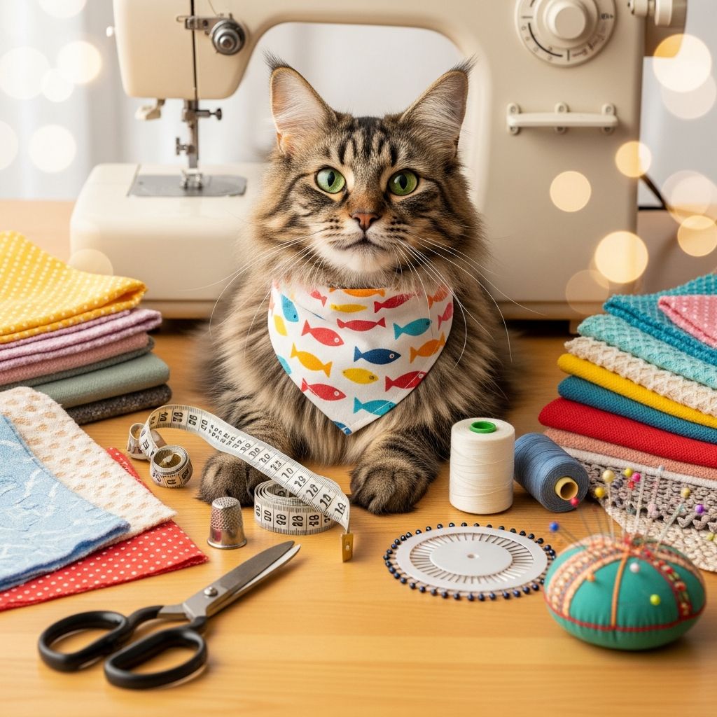 DIY Cat Bandanas: 5 Easy Sewing Projects For Cats Discover simple sewing and no-sew ideas to craft stylish bandanas that keep your cat safe and fashionable with easy patterns.