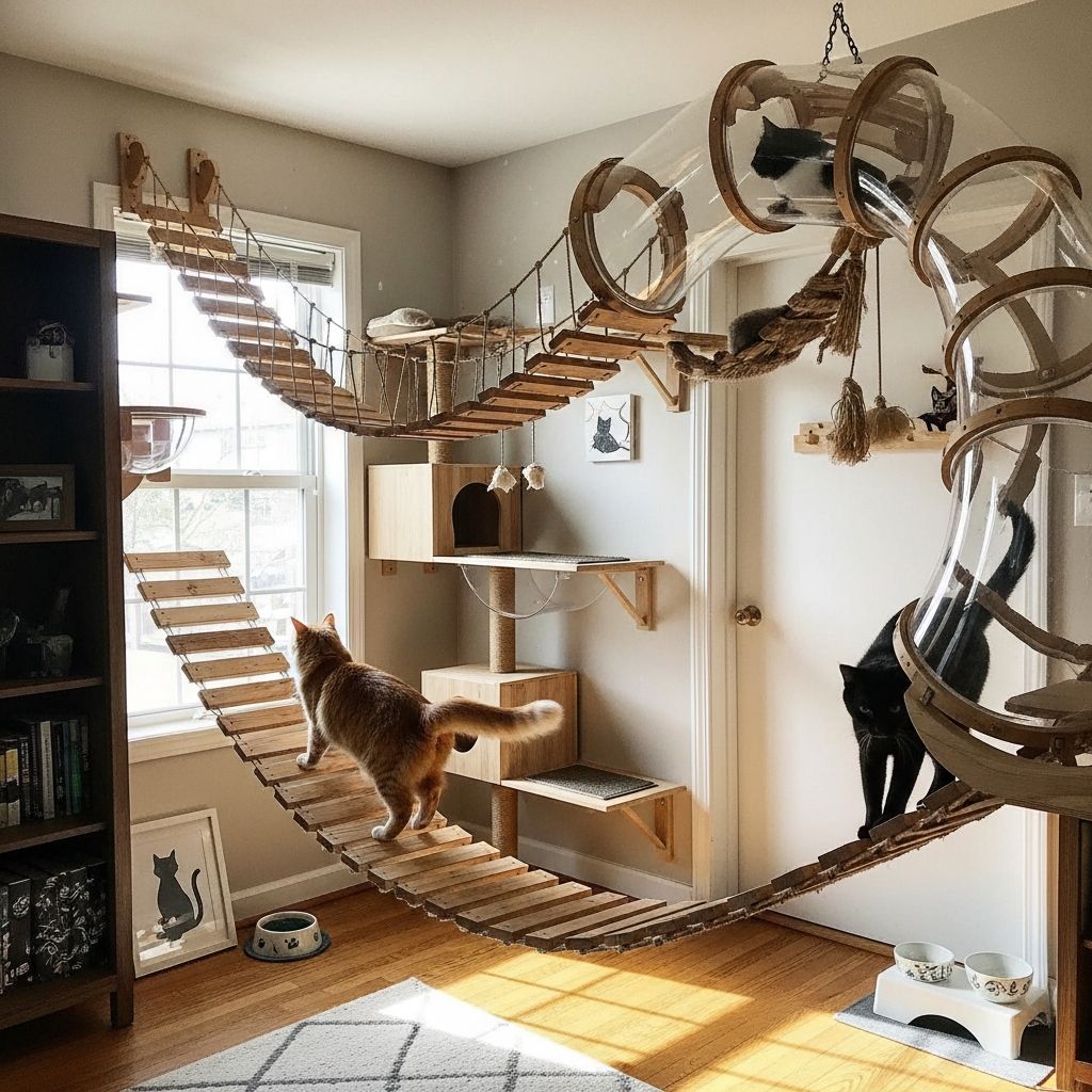 DIY Cat Bridges: Fun Builds for Feline Fun Discover creative DIY cat bridge projects to enrich your cat's world with safe, engaging aerial pathways at home or outdoors.