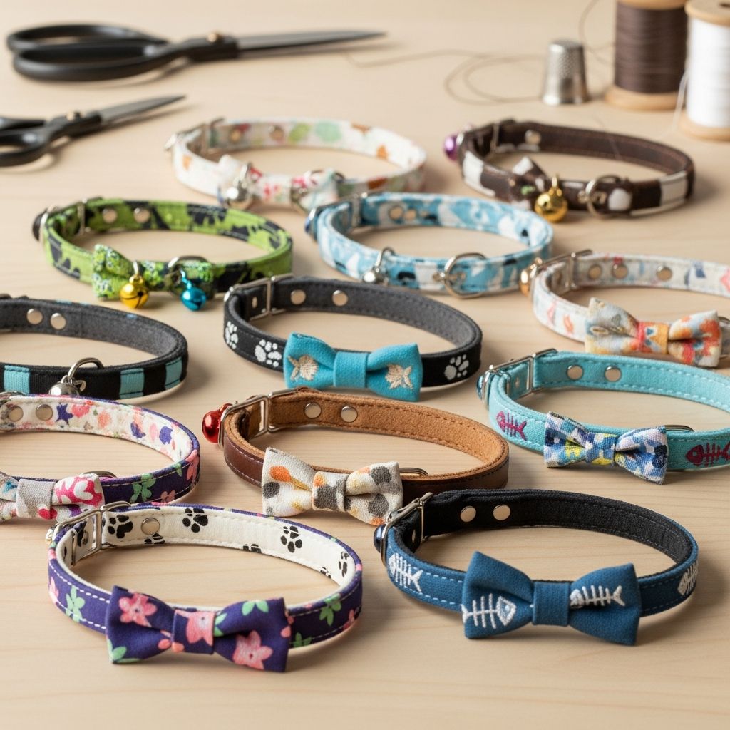 Craft personalized, safe, and stylish cat collars at home with these 12 simple DIY plans using affordable materials.