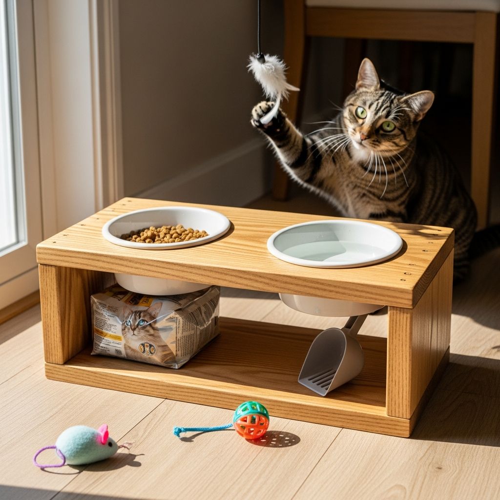 DIY Cat Feeding Stations: A Complete Step-By-Step Guide Craft custom feeding stations for indoor cats and outdoor community felines with easy, budget-friendly projects that ensure dry meals and safe dining.
