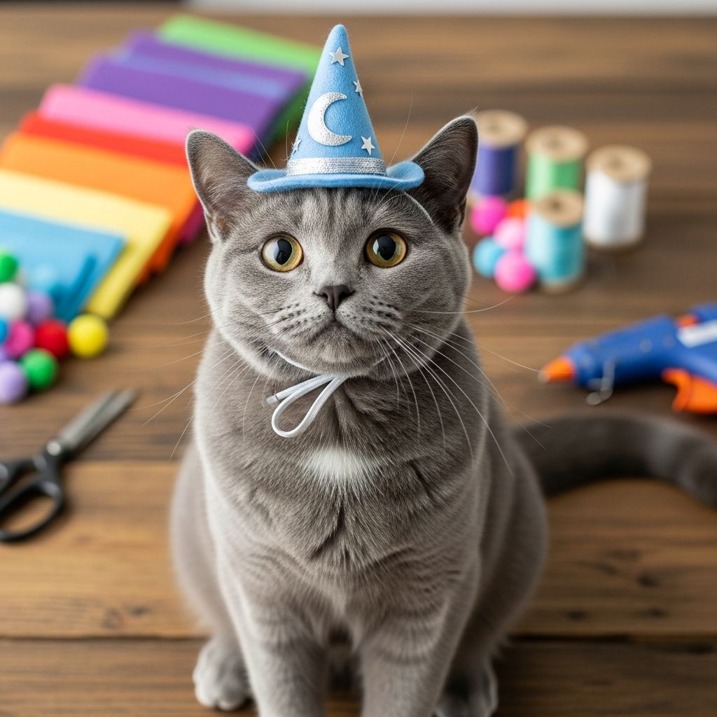 DIY Cat Hats: Fun Craft Ideas for Your Feline Transform everyday materials into adorable headwear for your cat with these creative, easy-to-follow DIY tutorials perfect for photoshoots and playtime.