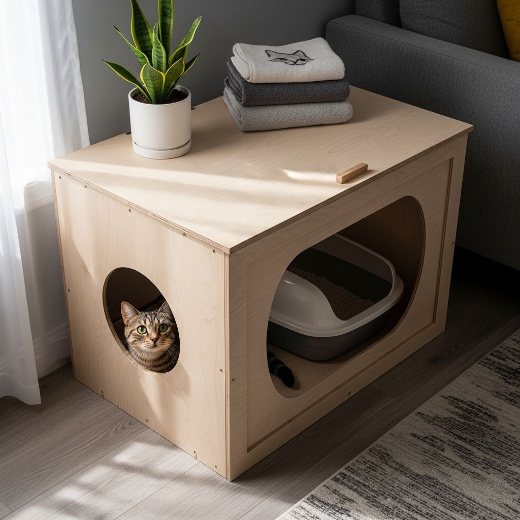 DIY Cat Litter Enclosures: Complete Guide For Stylish Solutions Transform your cat's litter area into stylish, hidden furniture with these easy DIY enclosure plans and expert tips for any home.