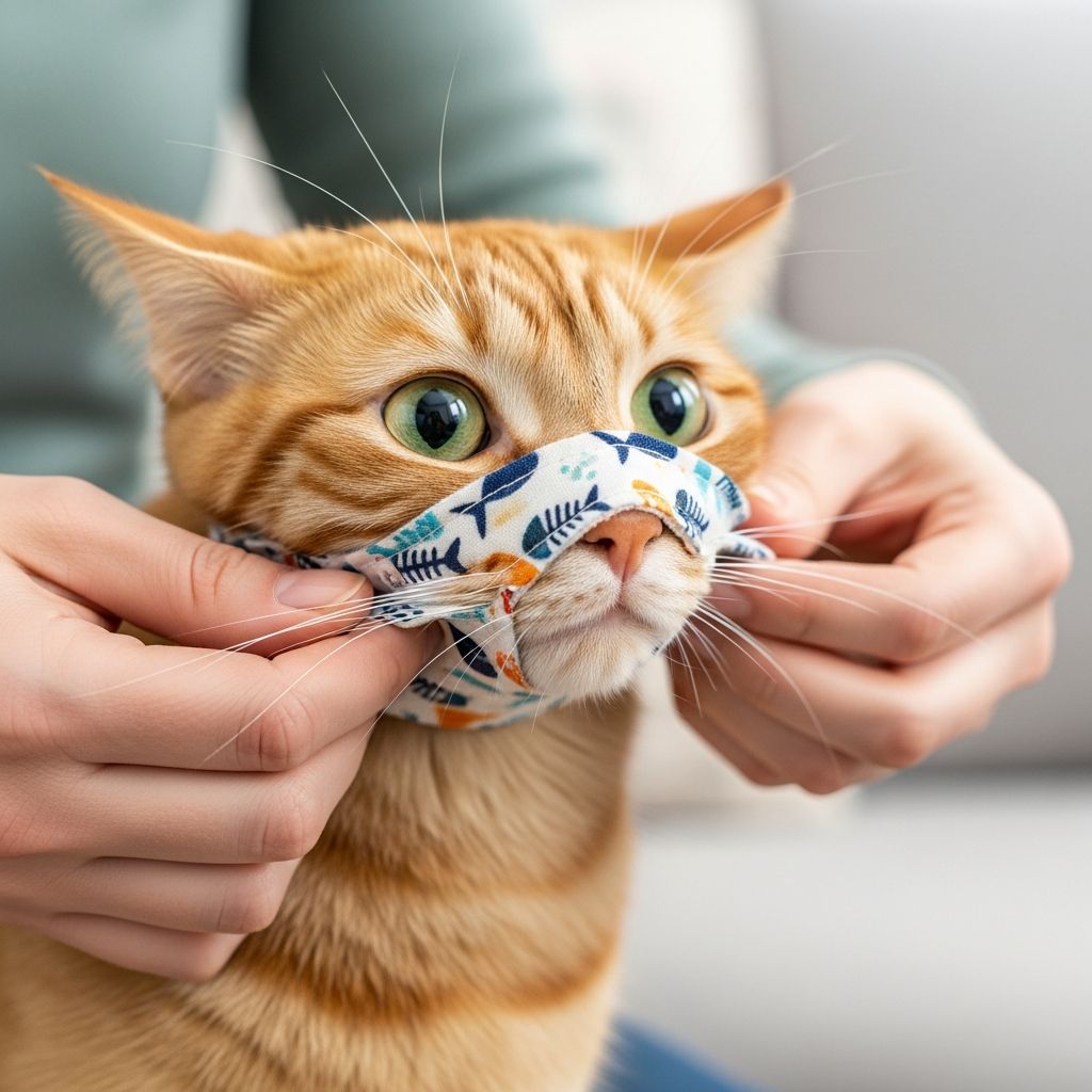 Learn safe, effective ways to create and use homemade cat muzzles for vet visits, grooming, and emergencies while prioritizing your pet's comfort.