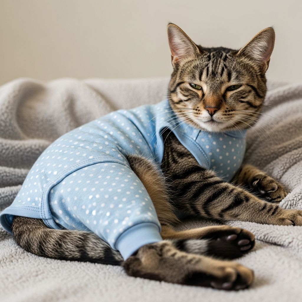 DIY Cat Recovery Suits: 6 Easy Onesie Designs For Comfort Craft comfortable, custom recovery suits for your cat using household items to replace cones after surgery or for skin protection.