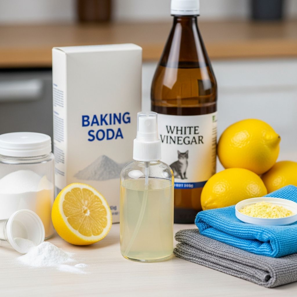 Effective homemade recipes and expert tips to banish cat urine smells and stains from your home for good.
