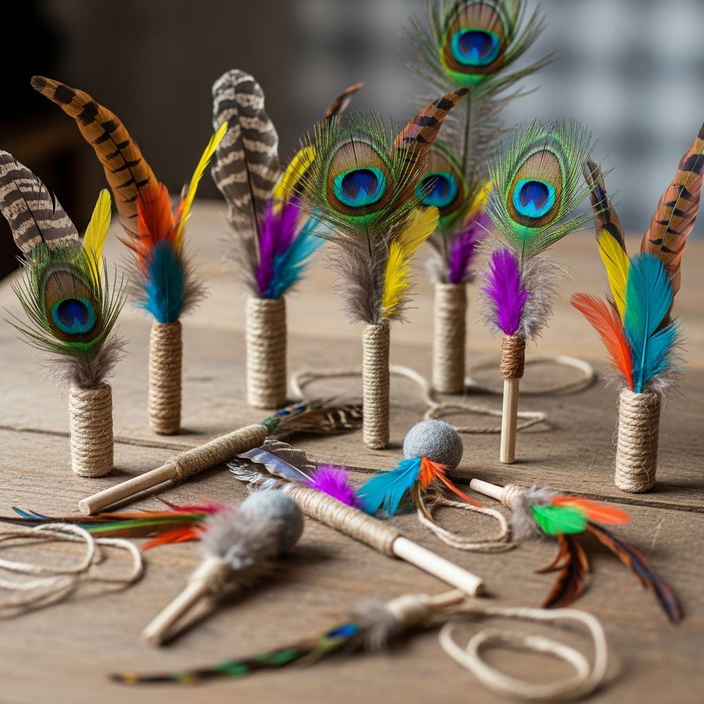 DIY Feather Cat Toys: 4 Simple Projects For Safe, Engaging Play Craft engaging feather toys at home to spark your cat's hunting instincts and keep them active with simple, safe materials.
