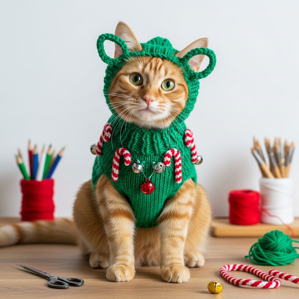 Festive Feline Sweaters: DIY Holiday Outfits for Cats Craft cozy, custom Christmas sweaters for your cat with simple materials and fun designs to make holiday photos unforgettable.