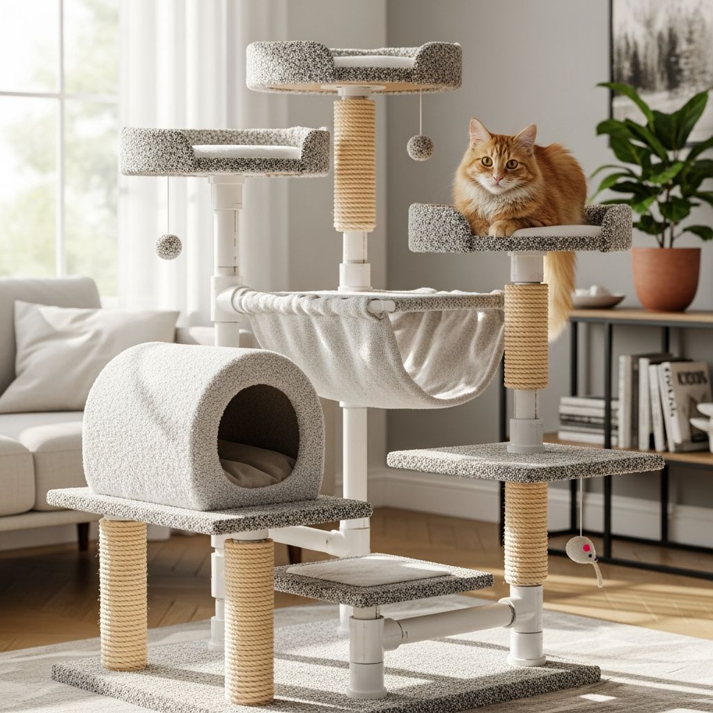 DIY PVC Cat Tree: 5-Step Guide To Build A Feline Fortress Craft a custom PVC cat tree at home: affordable, sturdy, and tailored to your feline's adventures in climbing and lounging.